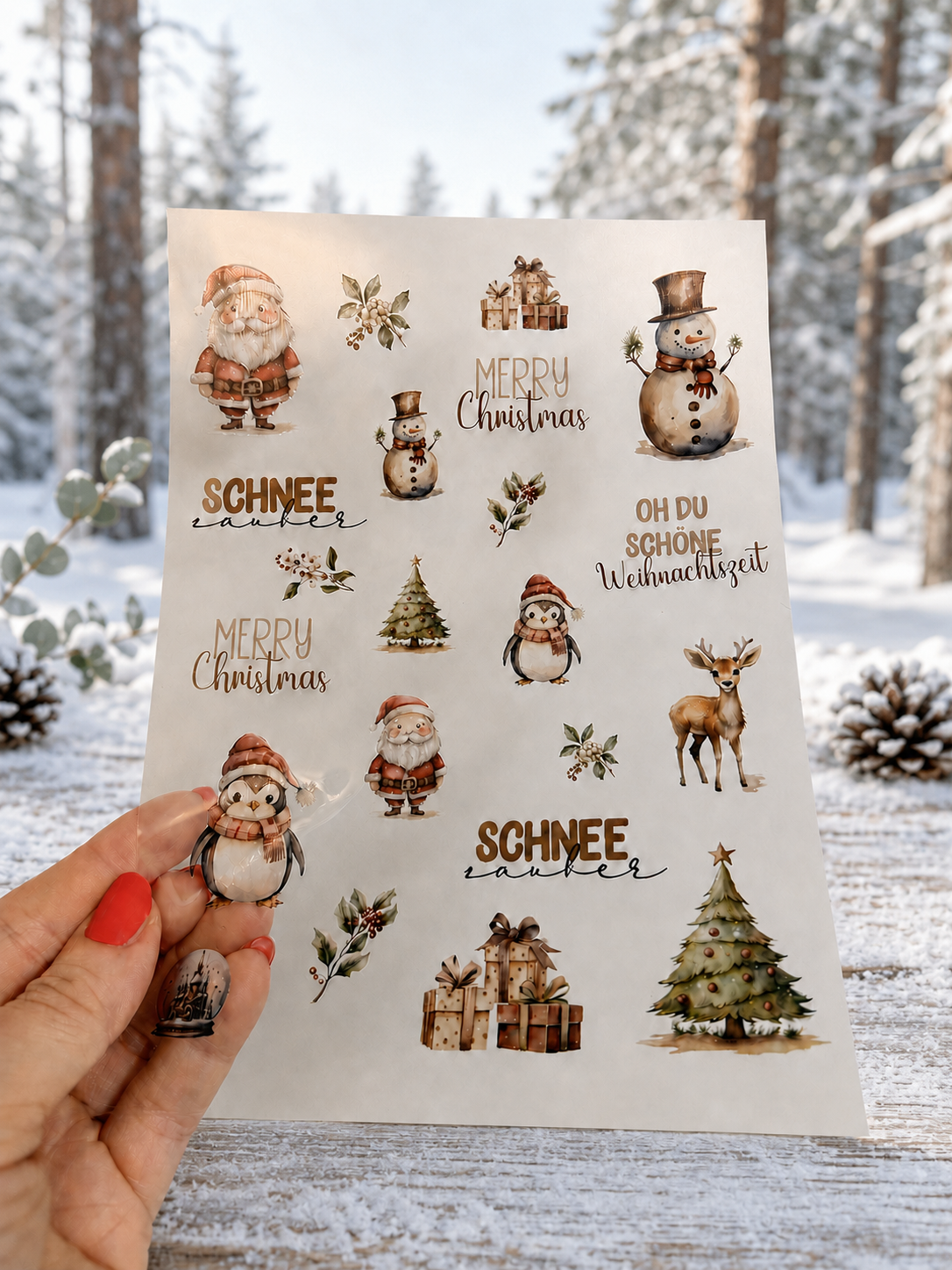 Rub-On Sticker Winter Nr. 2