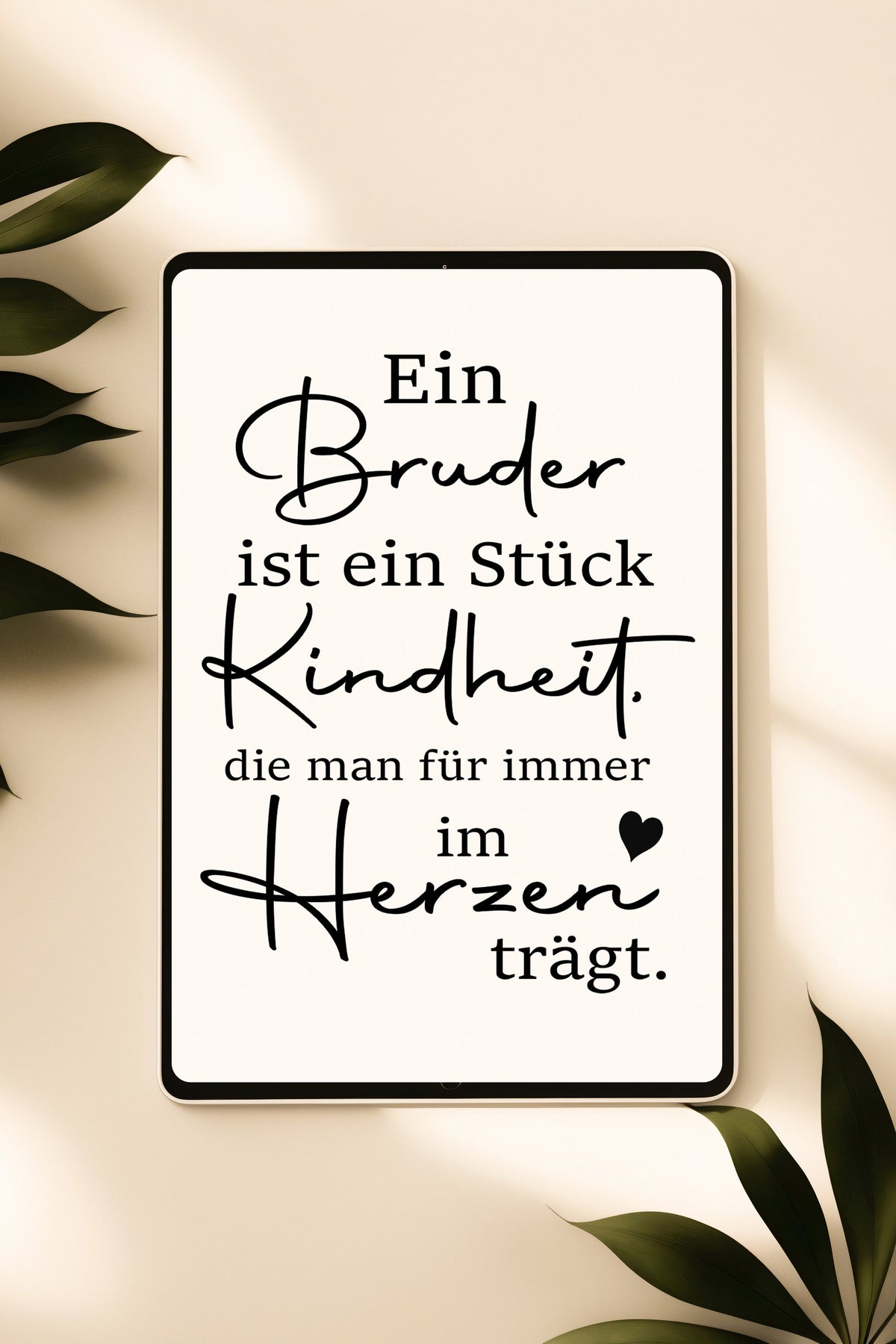 Plotter & Laserdatei Bruder Kindheit Familie