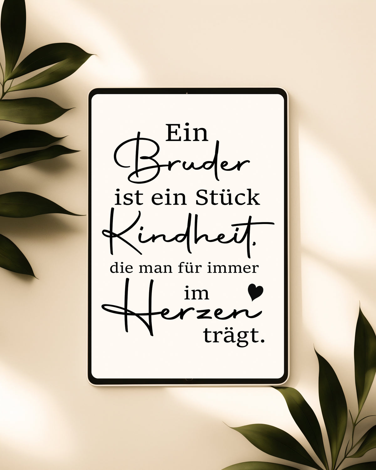 Plotter & Laserdatei Bruder Kindheit Familie