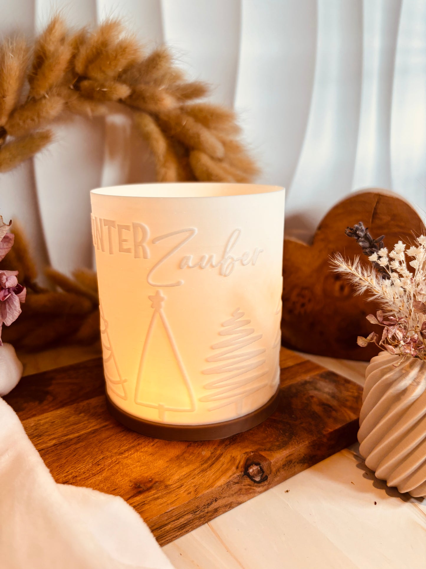 3D-Druckdatei - Windlicht - Winterzauber