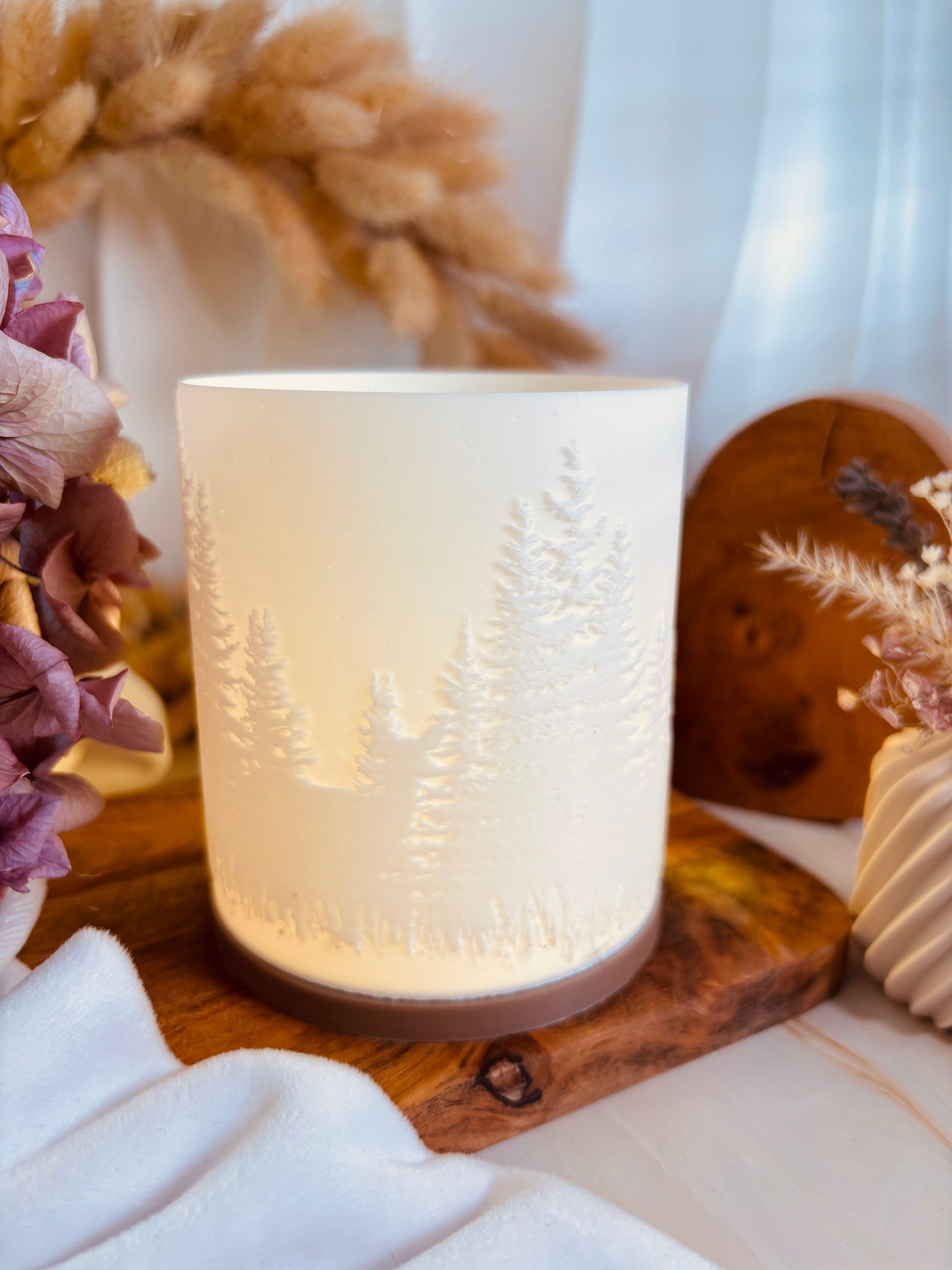 3D-Druckdatei - Windlicht - Hirschlandschaft