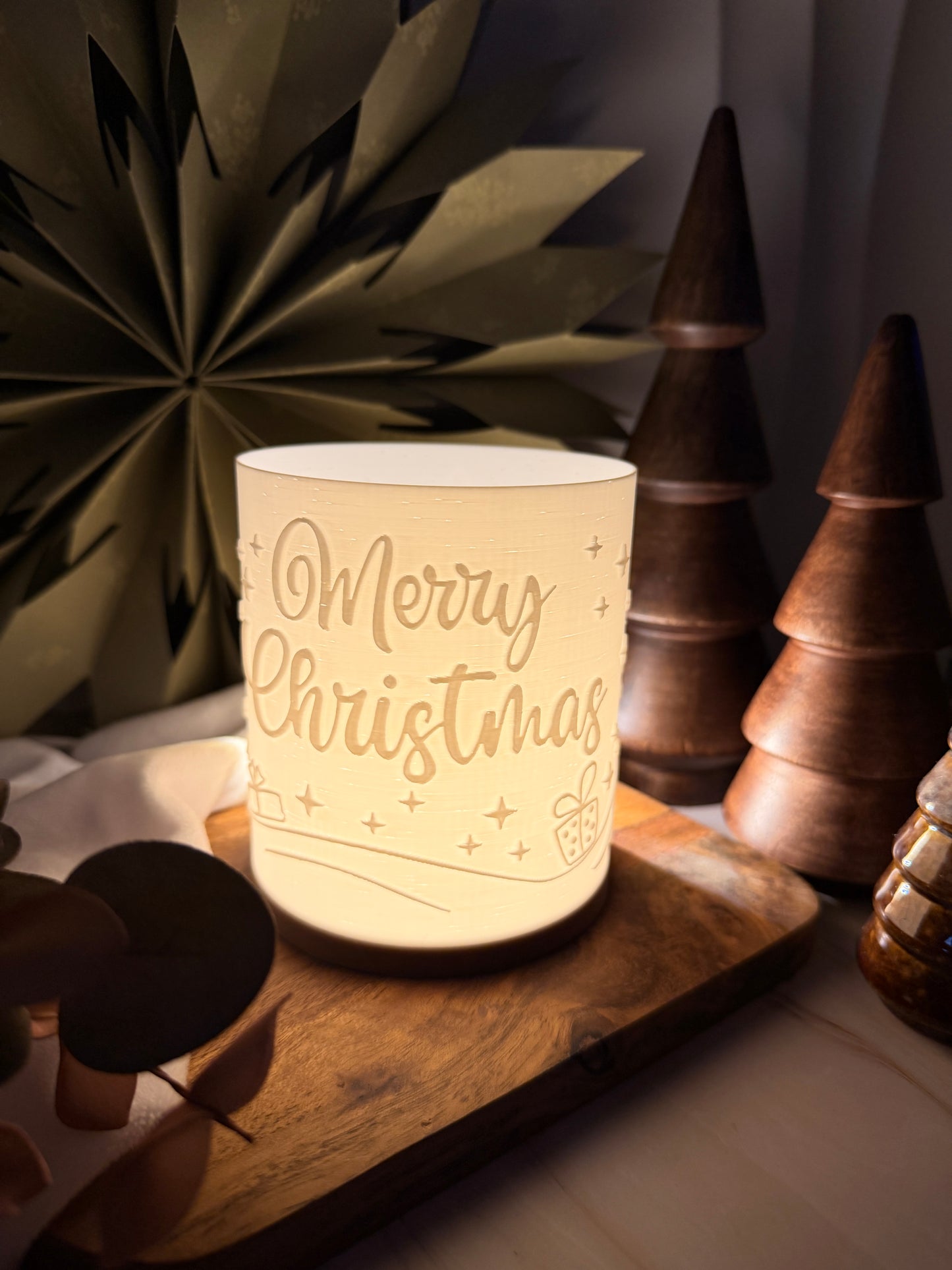 3D-Druckdatei - Windlicht - Rentier Rudoph