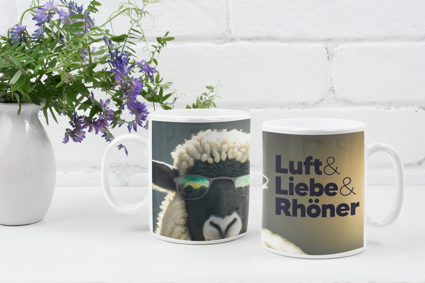 "LUFT & LIEBE & RHÖNER" Tasse in Keramik