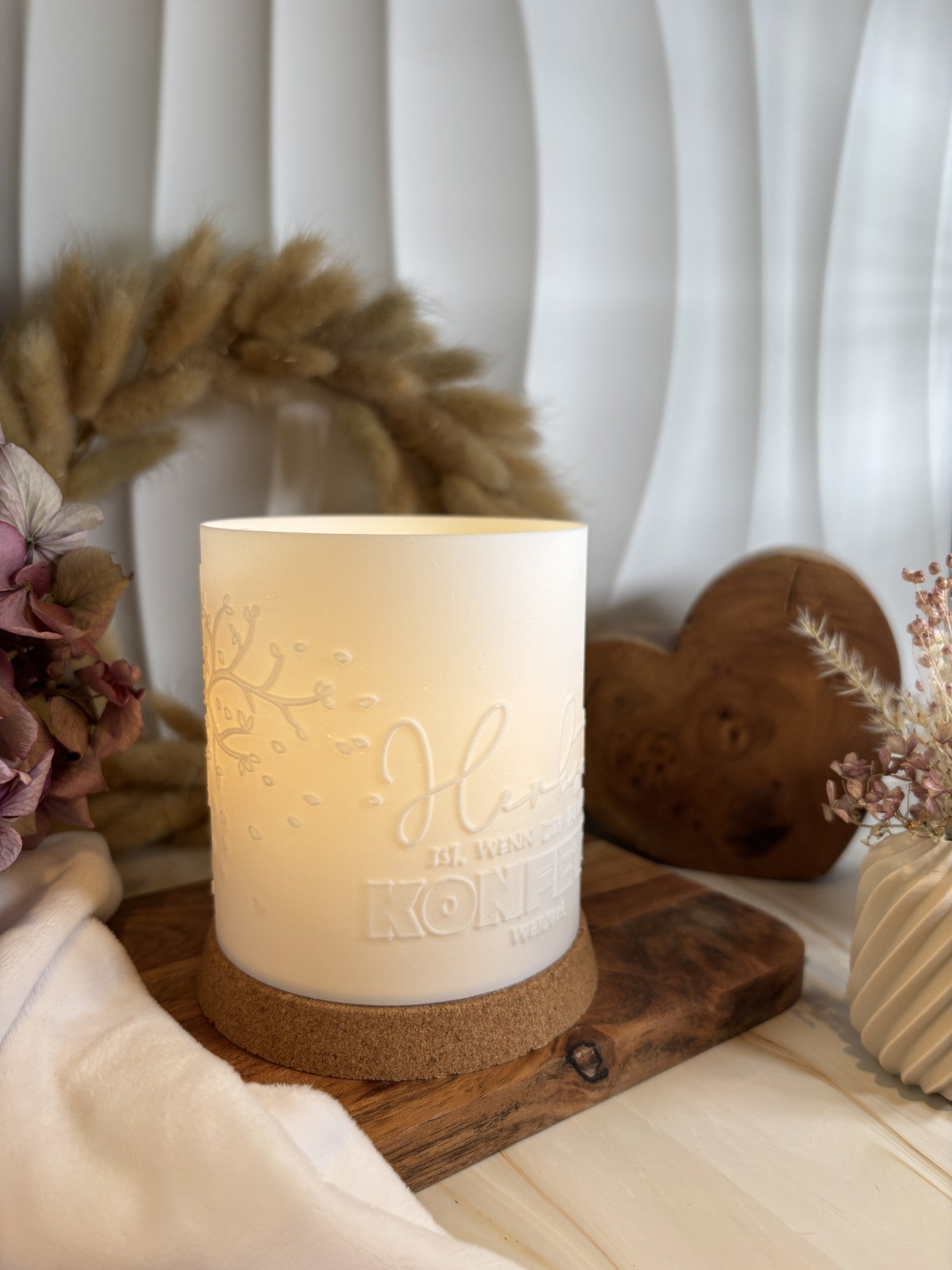 3D-Druckdatei - Windlicht - Herbst Konfetti