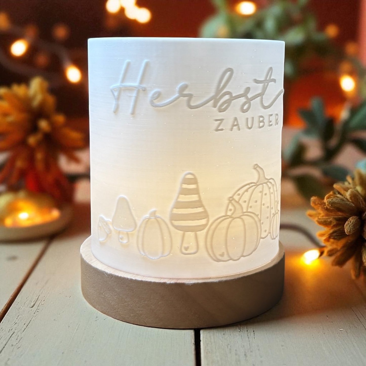 3D-Druckdatei - Windlicht - Herbstzauber
