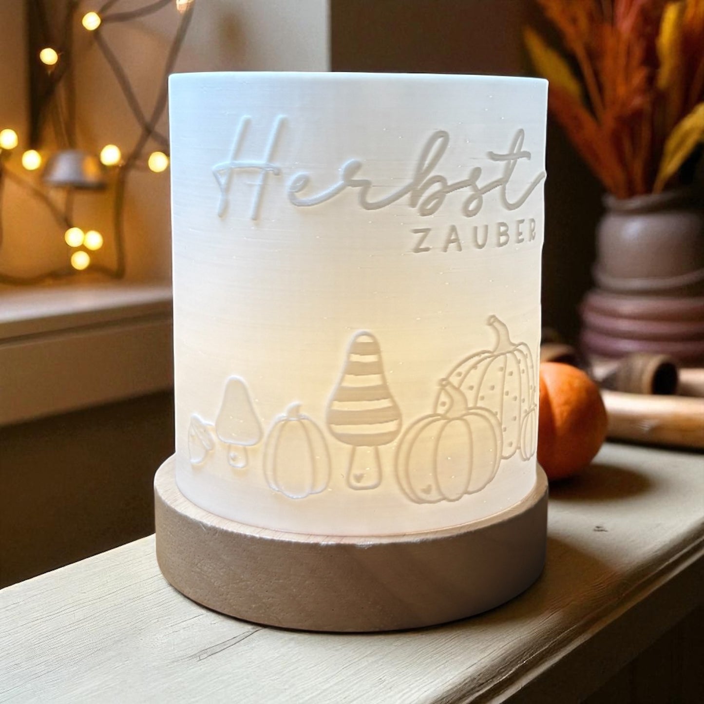 3D-Druckdatei - Windlicht - Herbstzauber