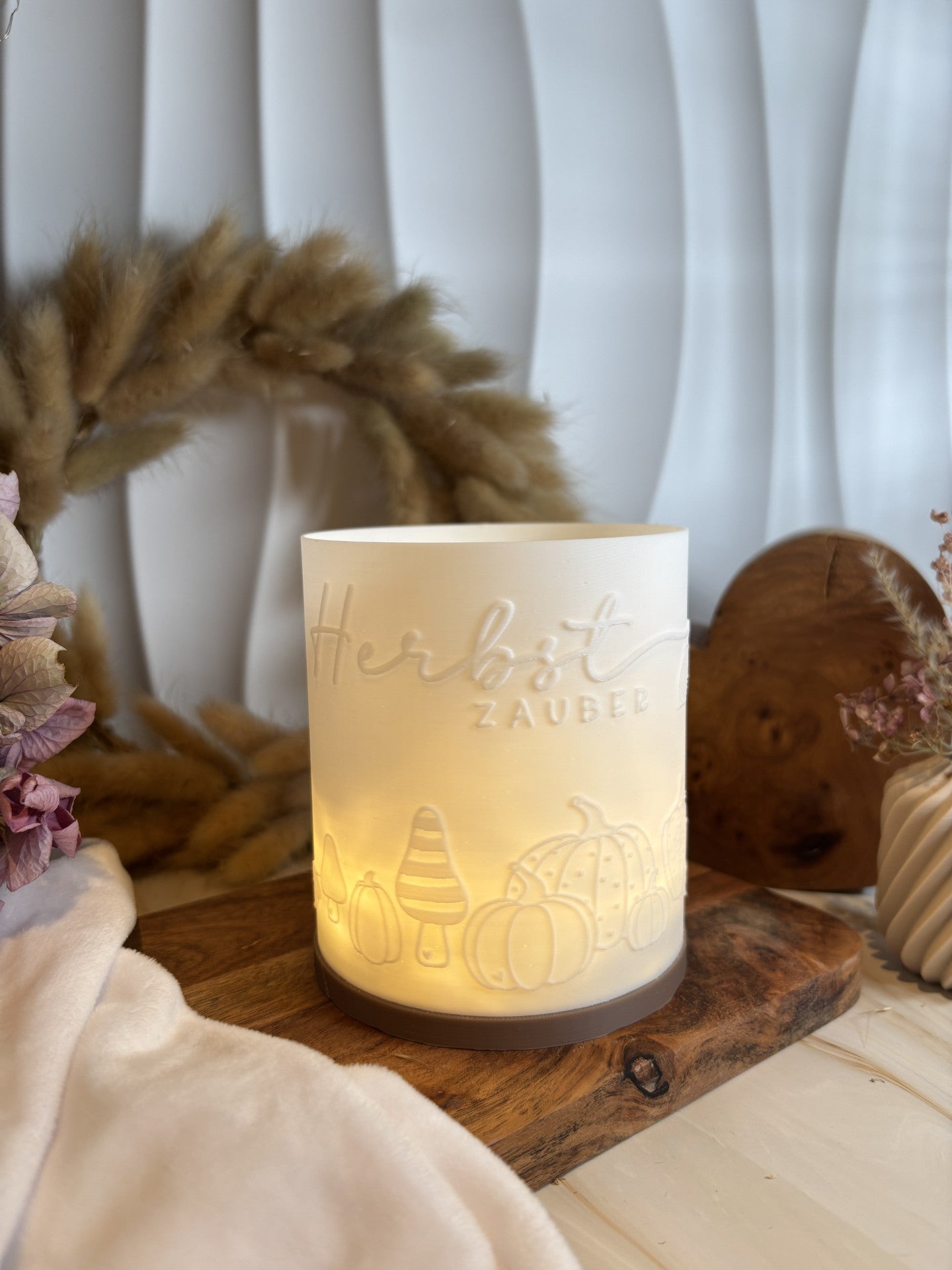 3D-Druckdatei - Windlicht - Herbstzauber