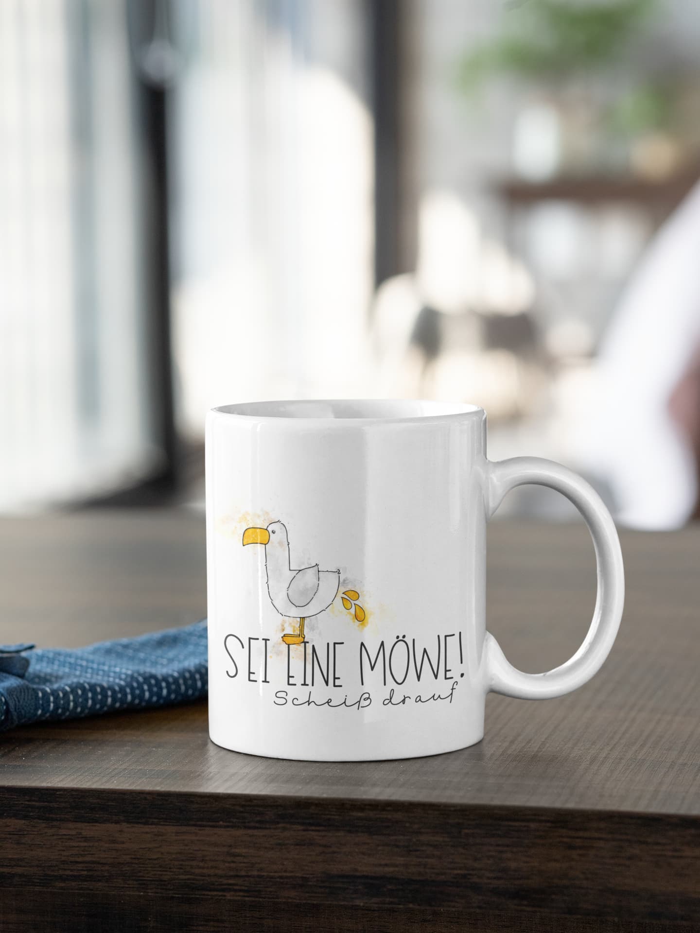"Sei eine Möwe" Tasse in Keramik