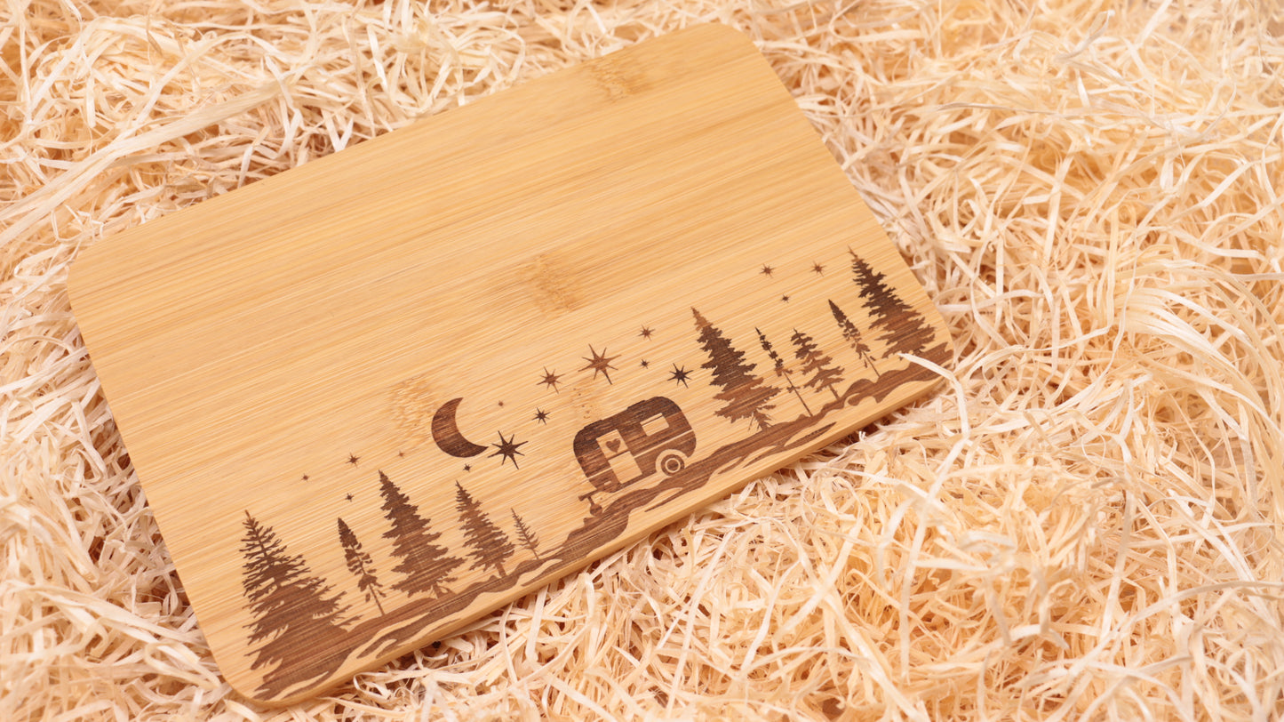 Camping Geschenktüte "Wohnwagen Frühstück"
