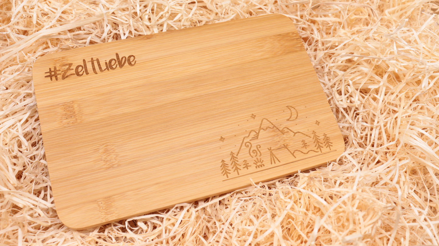 Camping Geschenktüte "Zelt Frühstück"