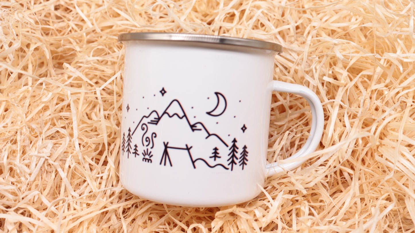 Camping Geschenktüte "Zelt Frühstück"