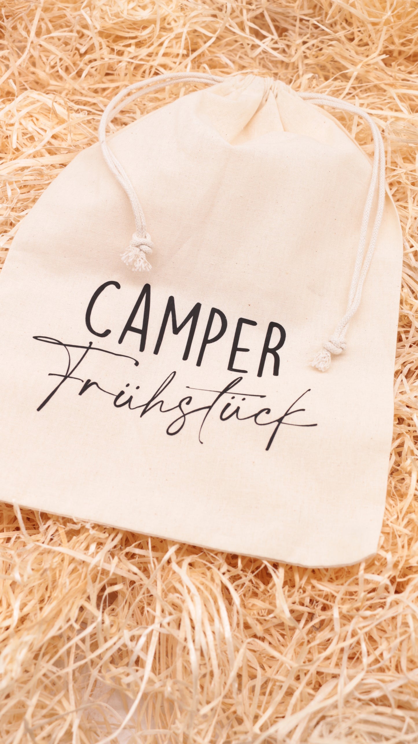 Camping Geschenktüte "Wohnwagen Frühstück"