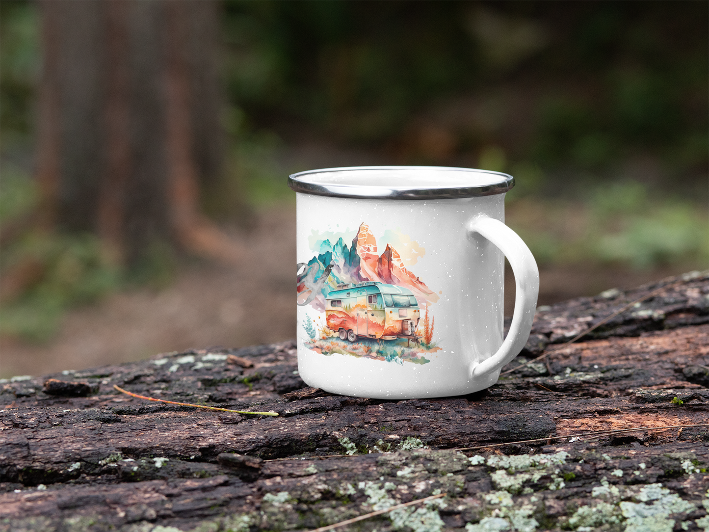 "my Journey" personalisiert Emailletasse