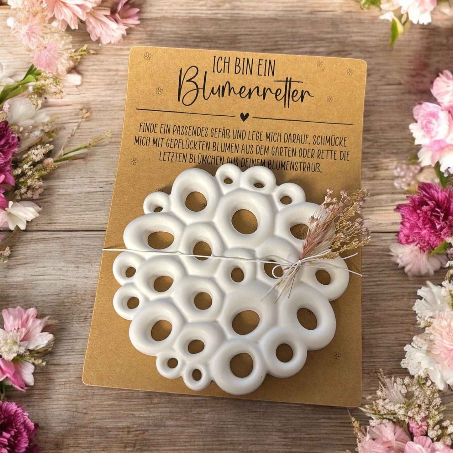 Blumenretter aus Raysin mit Karte