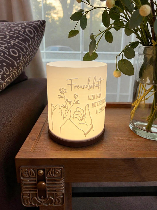 3D-Druckdatei - Windlicht - Freundschaft