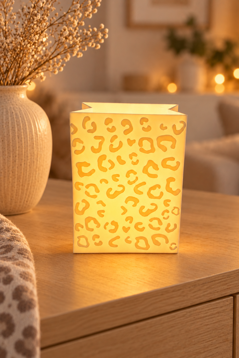 3D-Druckdatei - Windlicht - Papiertüte - Leo "klein"