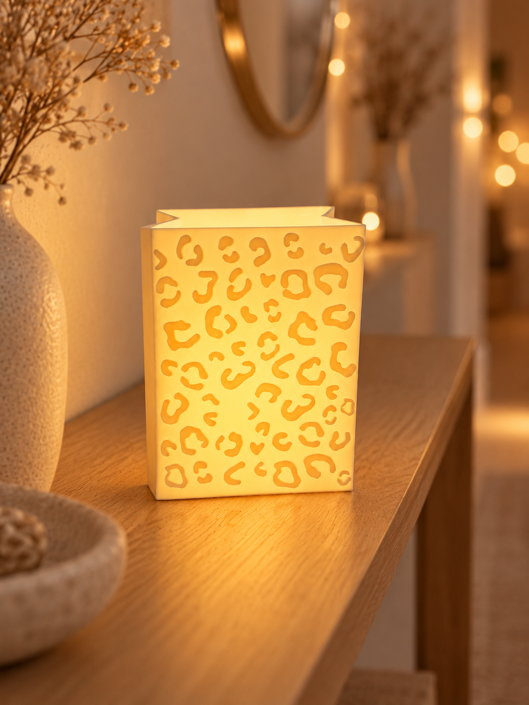 3D-Druckdatei - Windlicht - Papiertüte - Leo "klein"