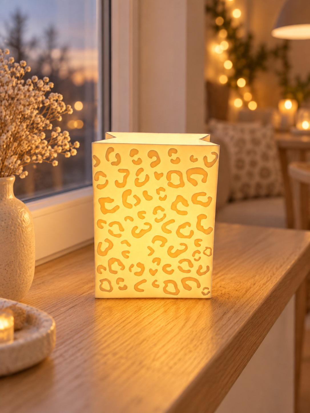 3D-Druckdatei - Windlicht - Papiertüte - Leo "klein"