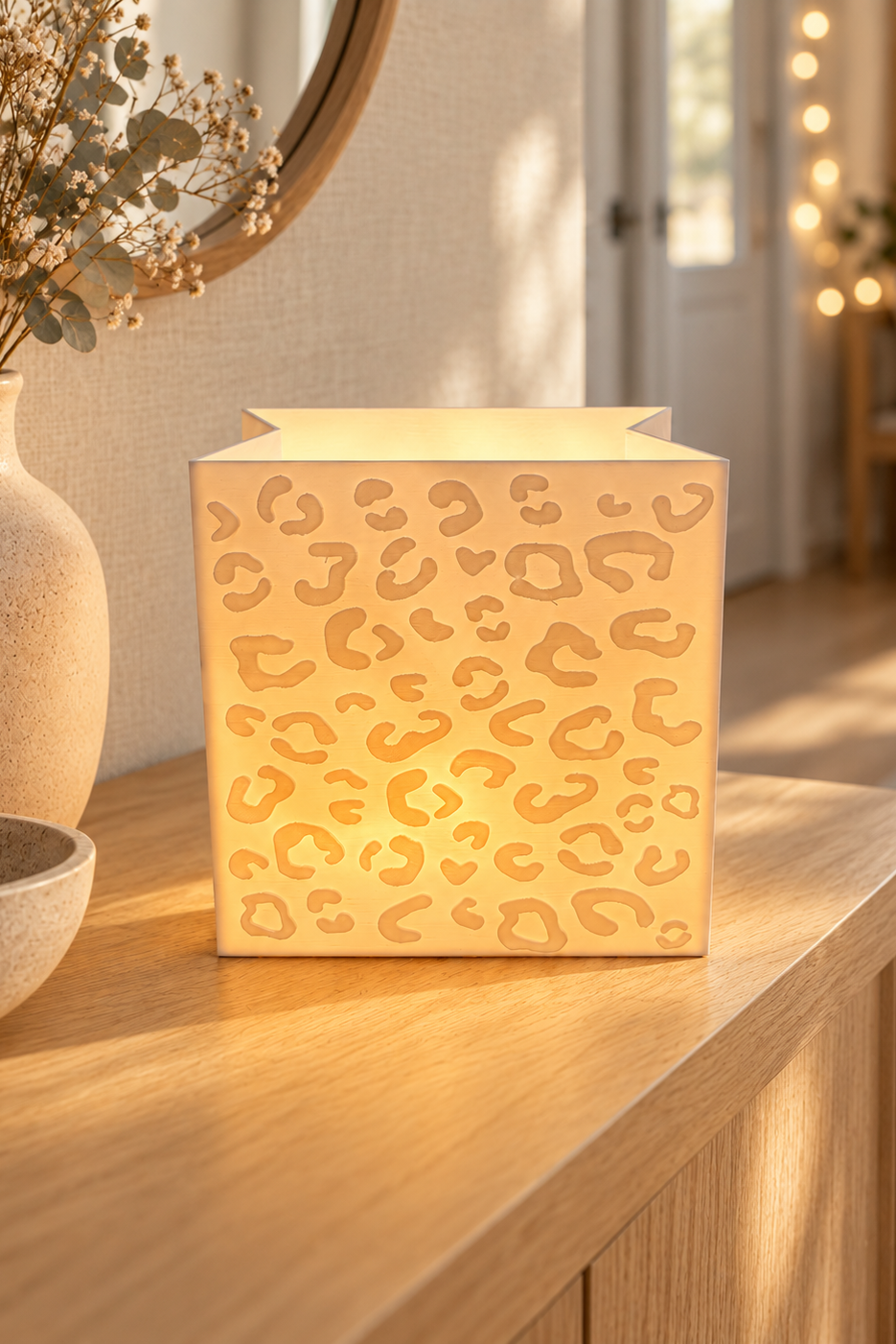3D-Druckdatei - Windlicht - Papiertüte - Leo in XXL