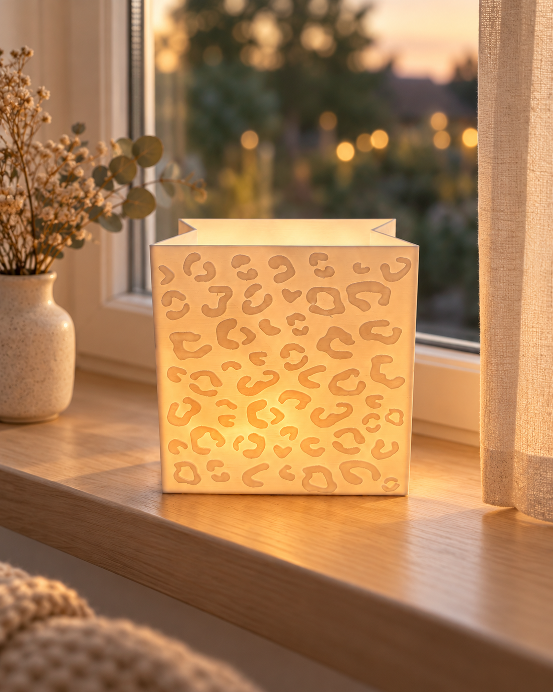 3D-Druckdatei - Windlicht - Papiertüte - Leo in XXL