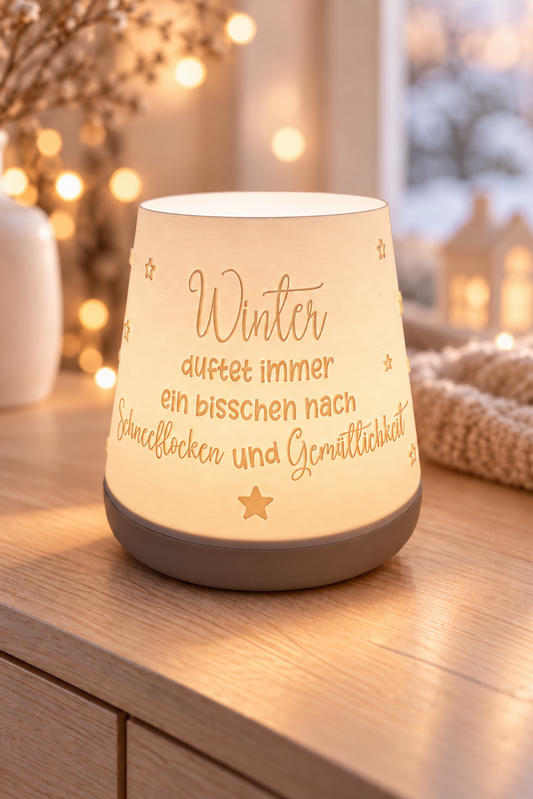 3D-Druckdatei - Windlicht - Winter duftet