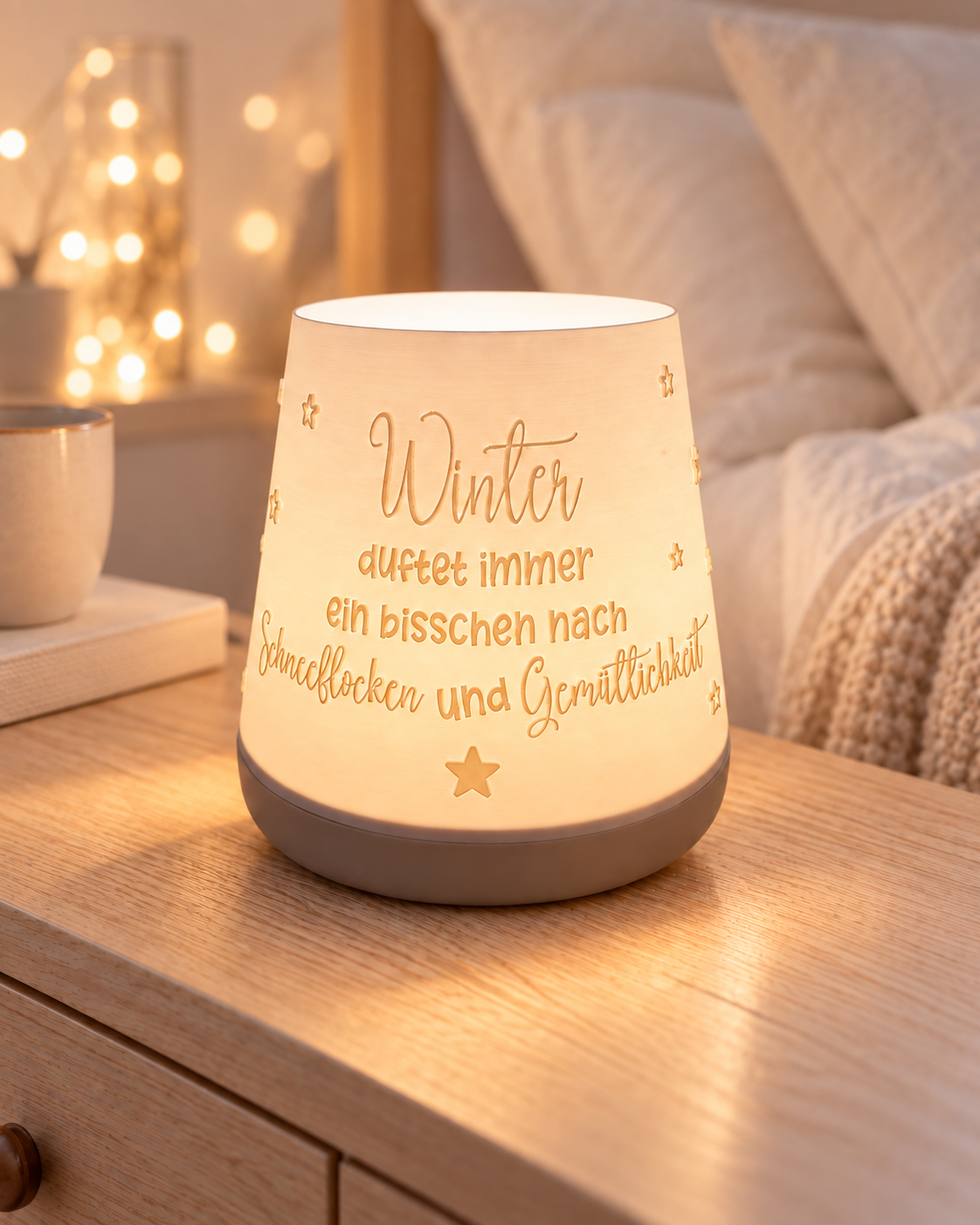 Windlicht - Winter duftet Kegel