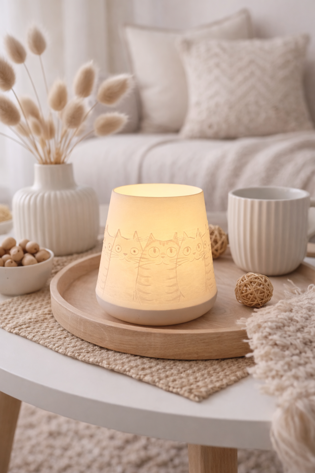 3D-Druckdatei - Windlicht - Katzen