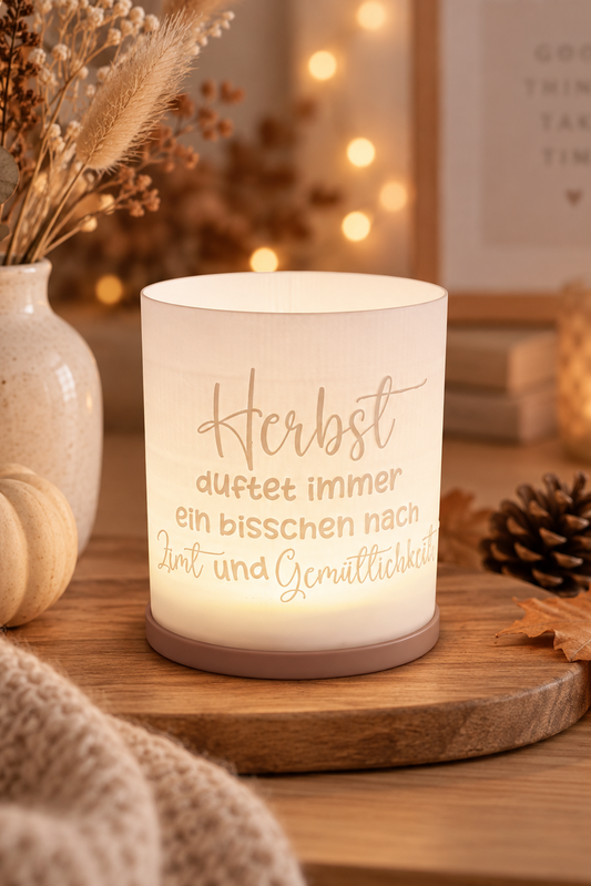 3D-Druckdatei - Windlicht - Herbst duftet
