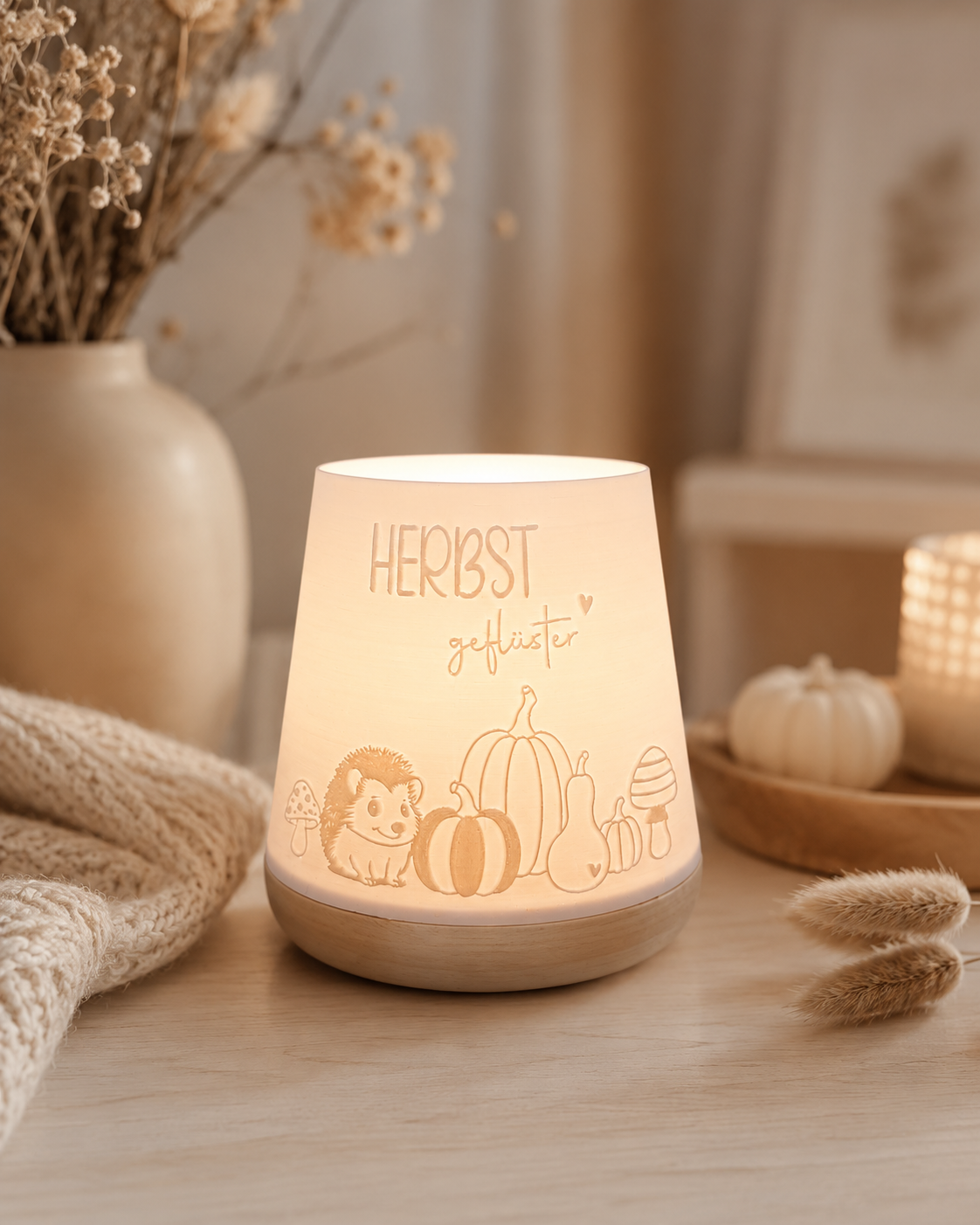 Windlicht - Herbstgeflüster Kegel