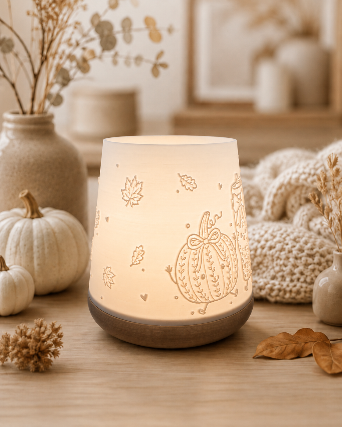 Windlicht - Cozy Herbst Kegel