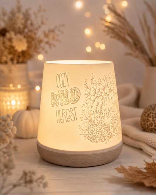 3D-Druckdatei - Windlicht - Cozy Wild Herbst Kegel