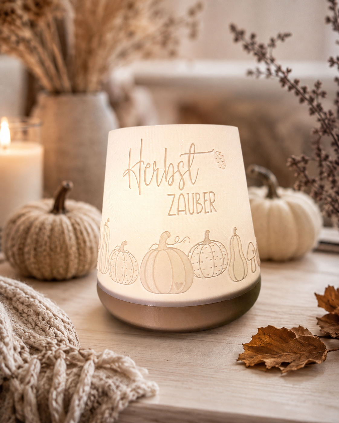 Windlicht - Herbstzauber Kegel