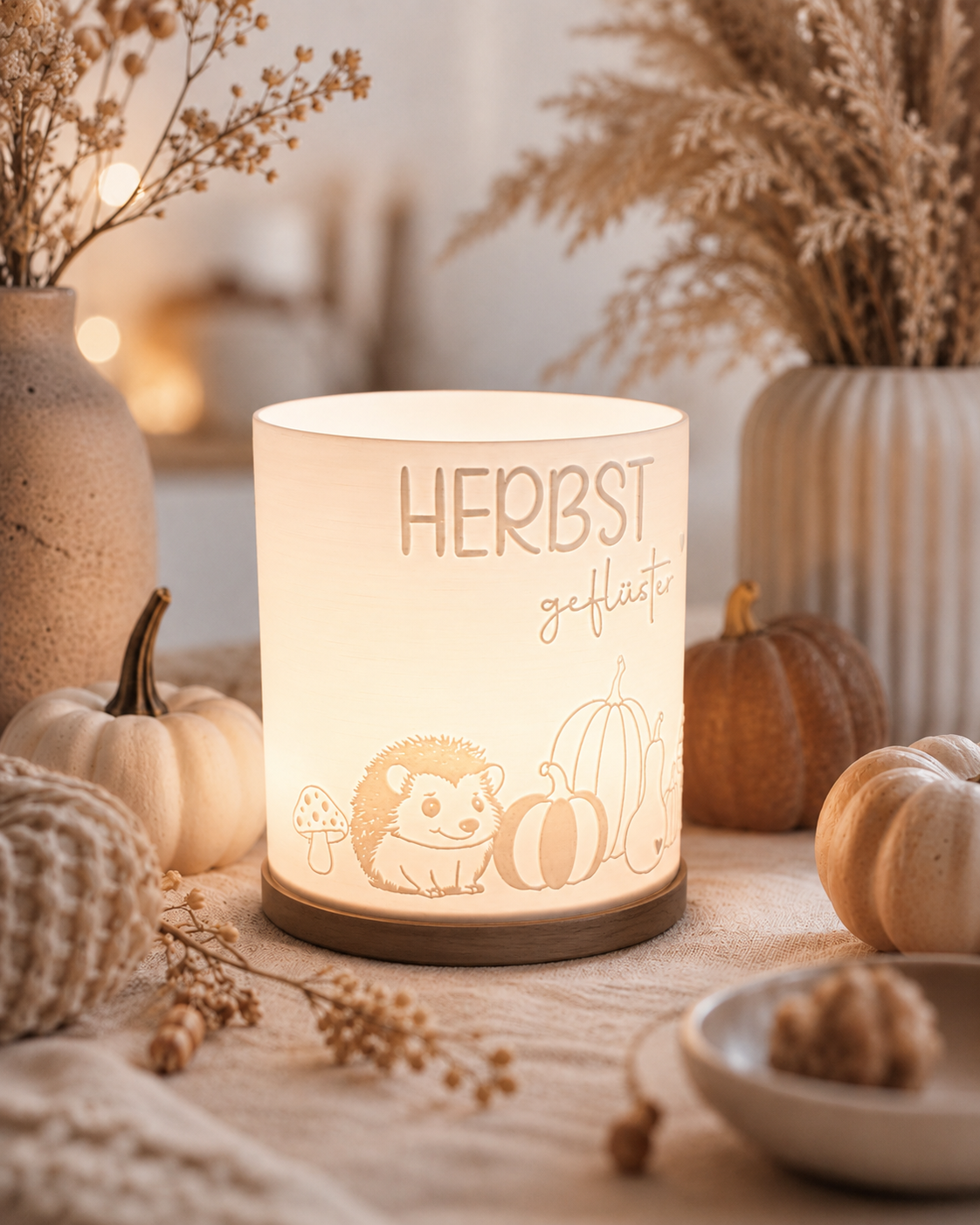 3D-Druckdatei - Windlicht - Herbstgeflüster