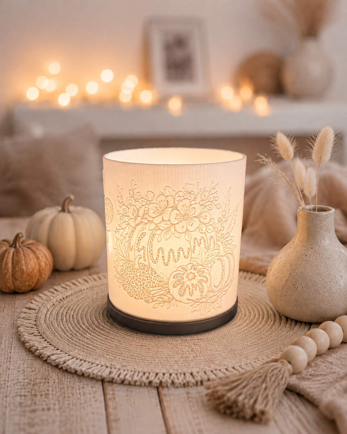 3D-Druckdatei - Windlicht - Cozy Wild Herbst