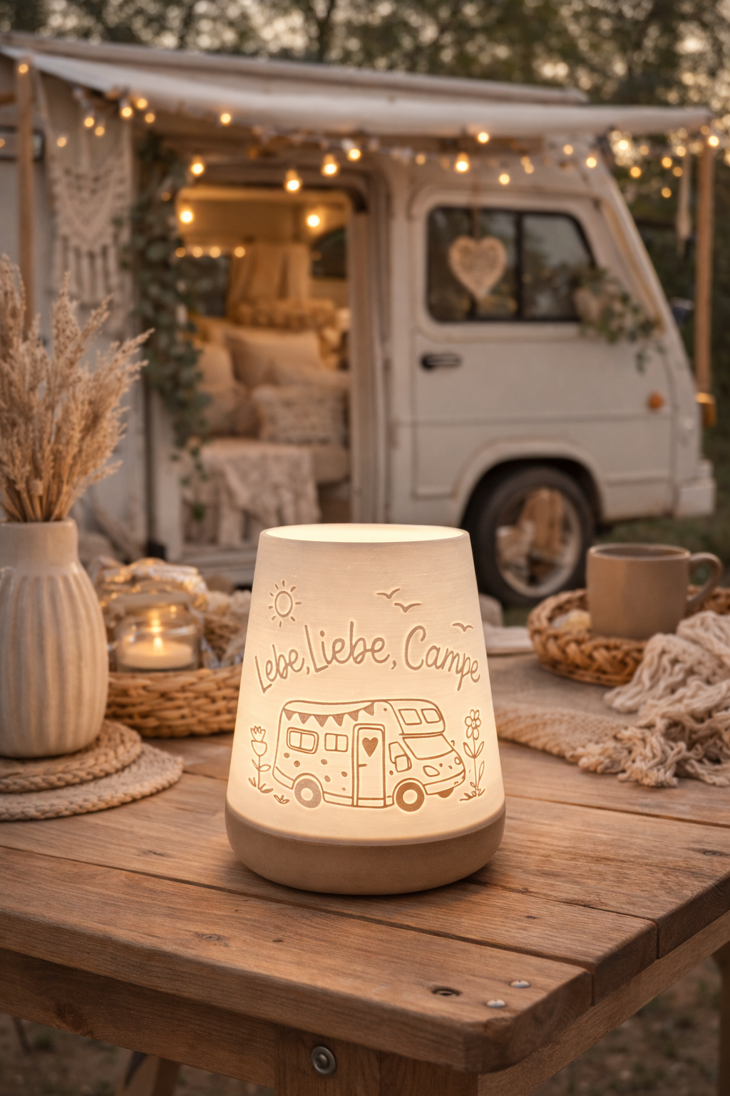 Windlicht - Lebe, Liebe, Campe Wohnmobil