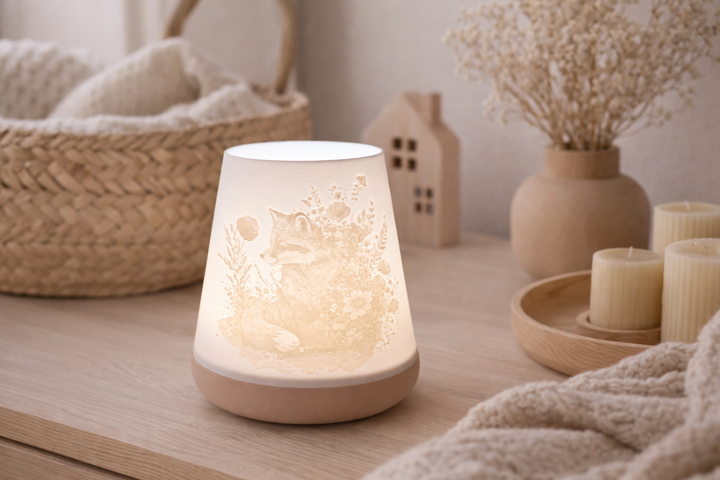 3D-Druckdatei - Windlicht - Fuchs Flower