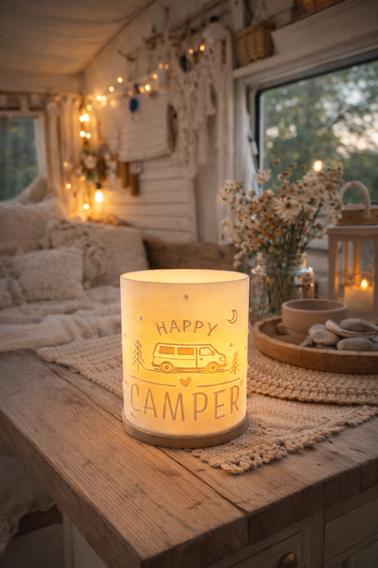 Windlicht - HAPPY CAMPER "Van ohne Aufstelldach"