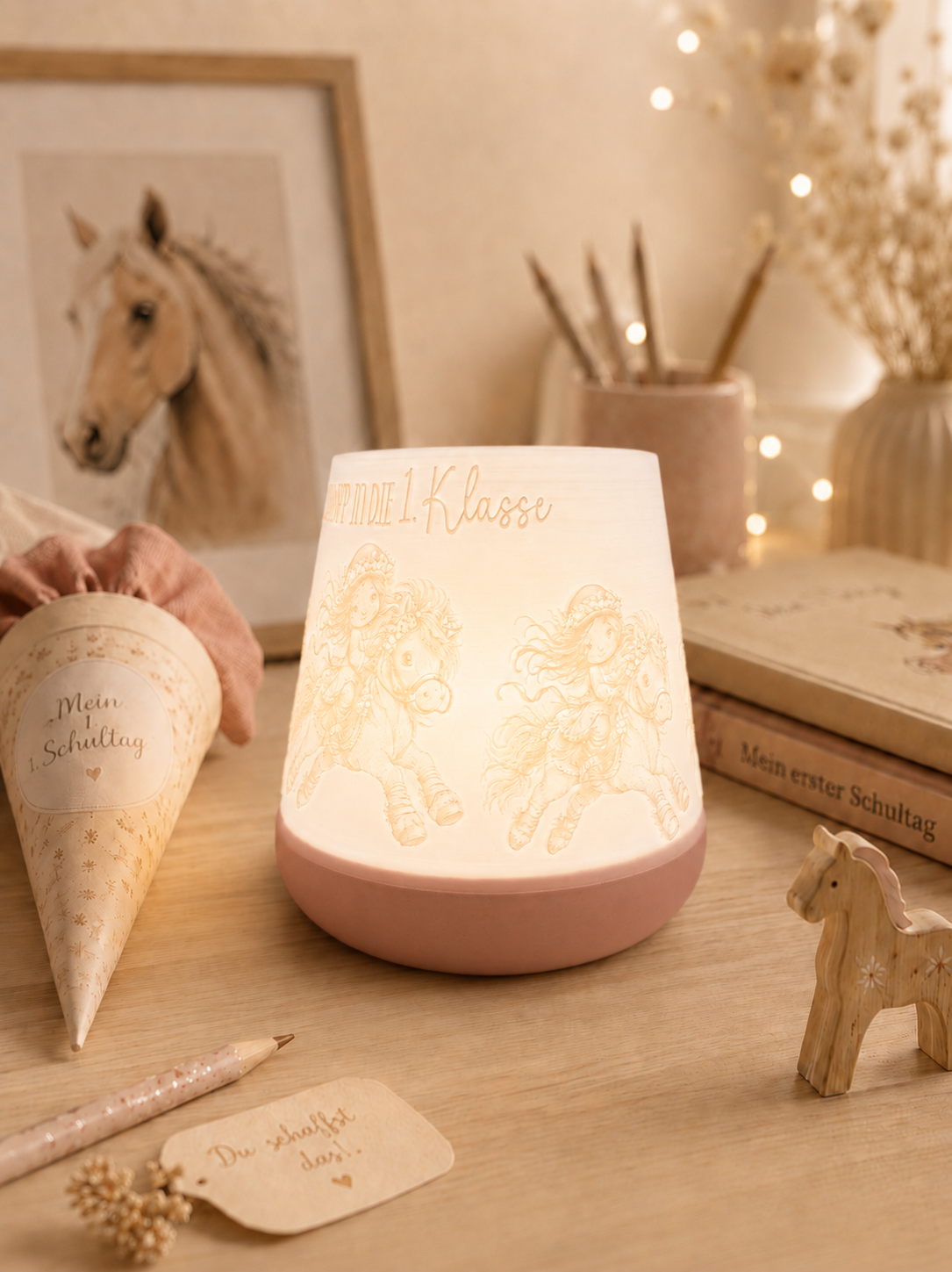 Windlicht - Einschulung - Im Galopp in die 1. Klasse