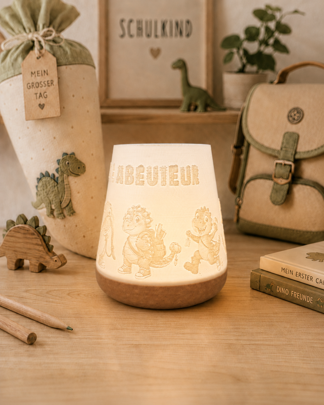 Windlicht - Einschulung - Auf ins neue Abenteuer
