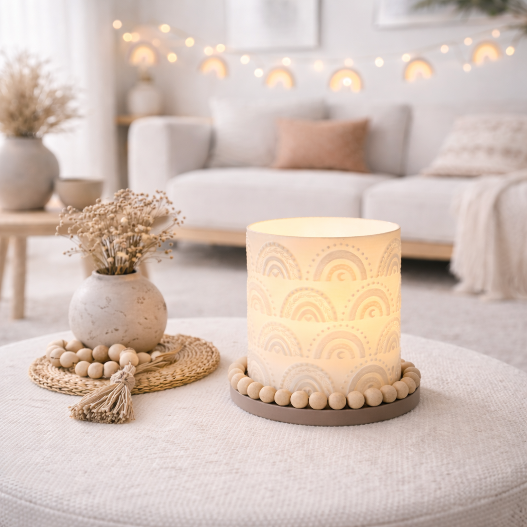 3D-Druckdatei - Windlicht - Regenbogen