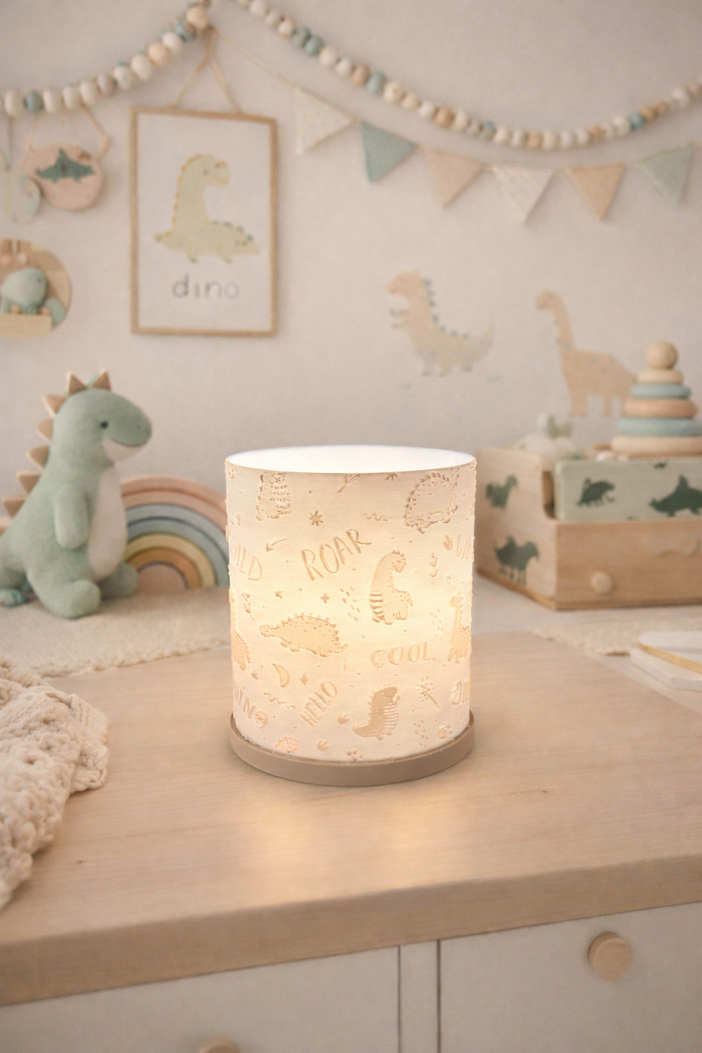 3D-Druckdatei - Windlicht - Dino