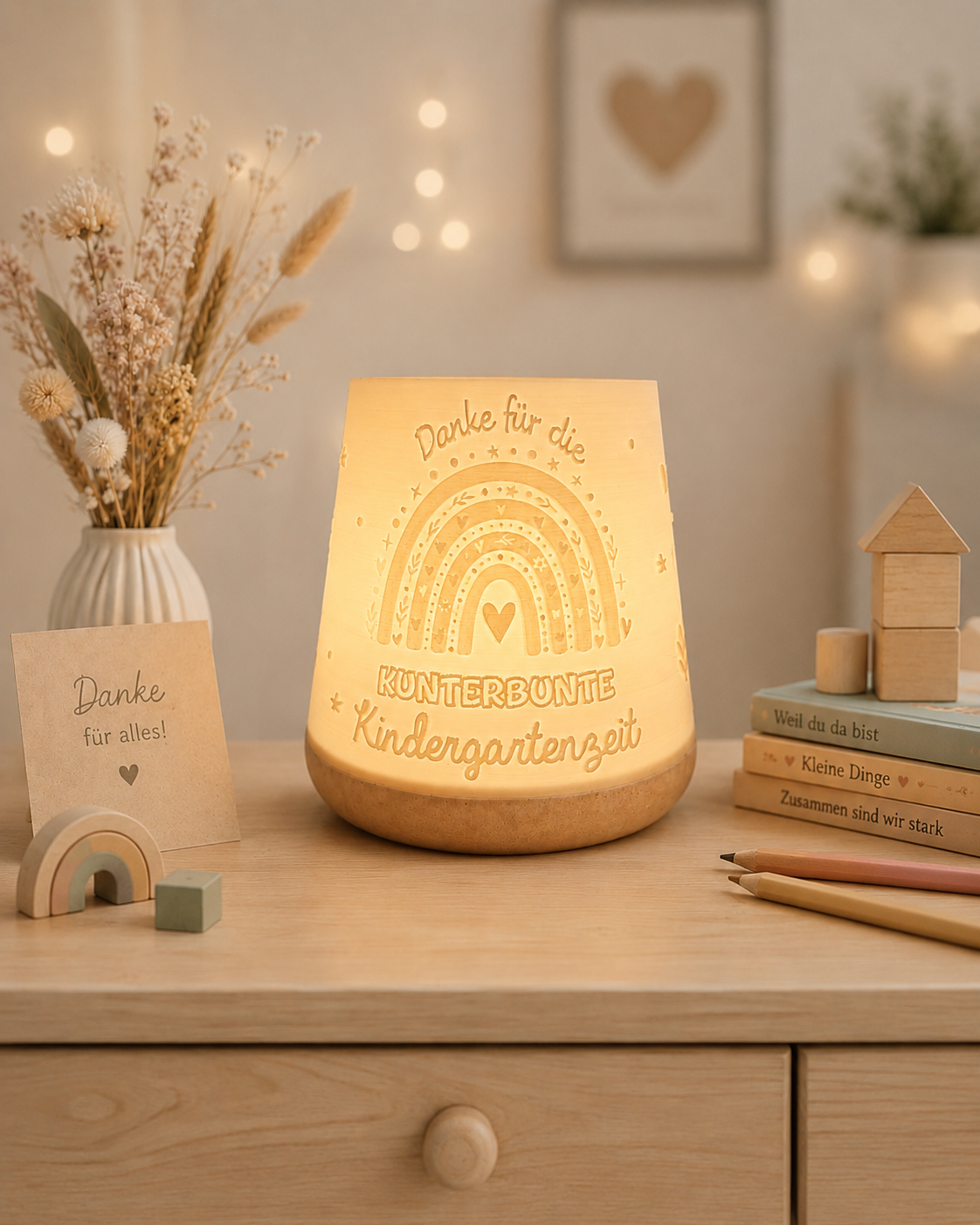 3D-Druckdatei - Windlicht - Danke Kindergartenzeit