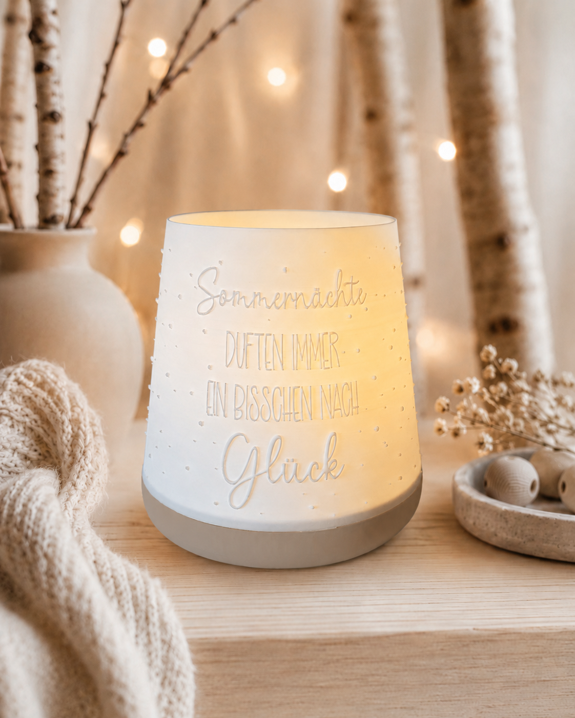 3D-Druckdatei - Windlicht - Sommernächte Schräg