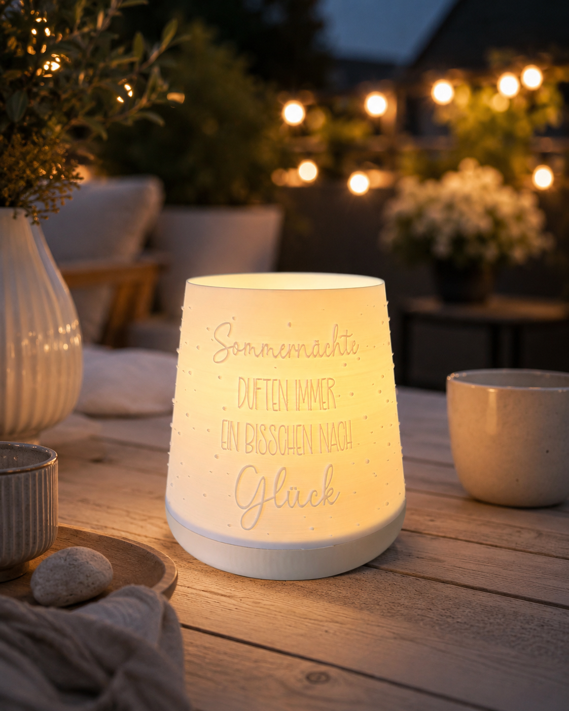 3D-Druckdatei - Windlicht - Sommernächte Schräg