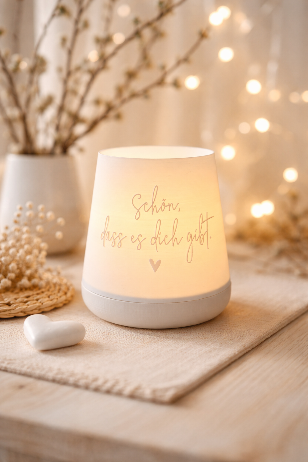 3D-Druckdatei - Windlicht - Schön, dass es dich gibt