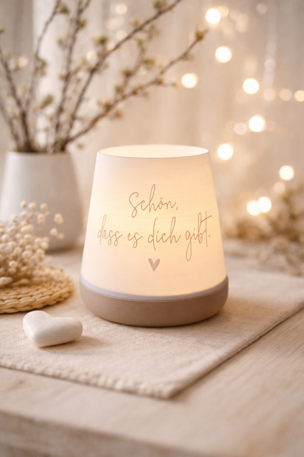 3D-Druckdatei - Windlicht - Schön, dass es dich gibt