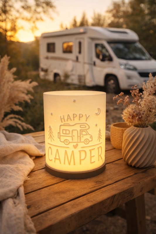 Windlicht - HAPPY CAMPER "Wohnmobil"