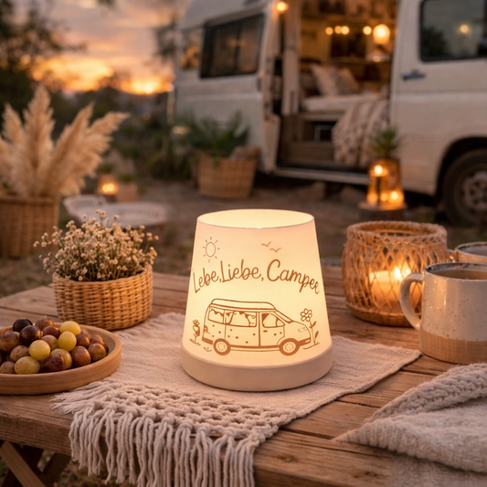 3D-Druckdatei - Windlicht - Lebe, Liebe, Campe Van