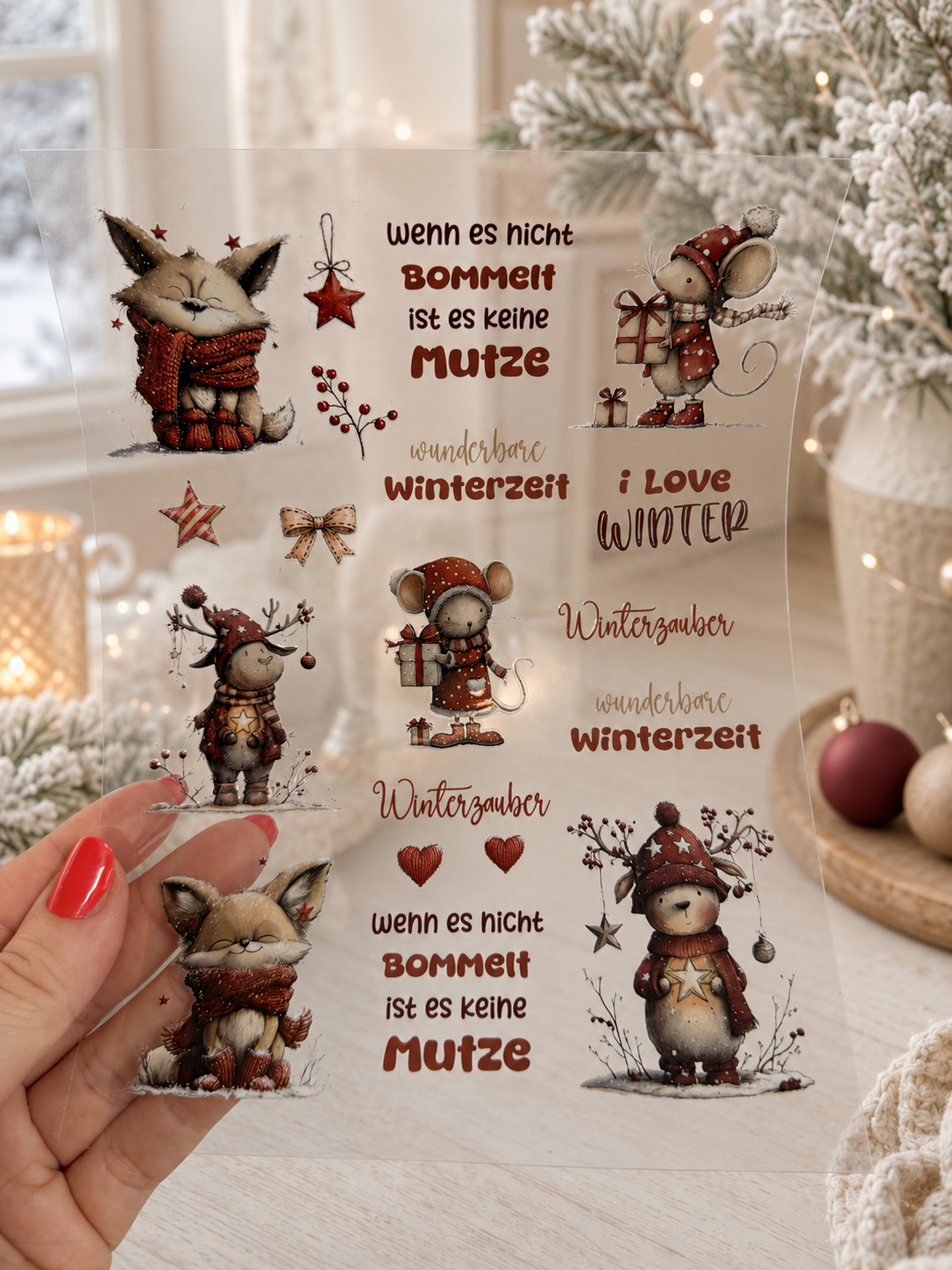 Rub-On Sticker Winter Nr. 3