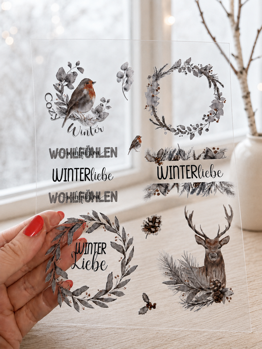 Rub-On Sticker Winter Nr. 1